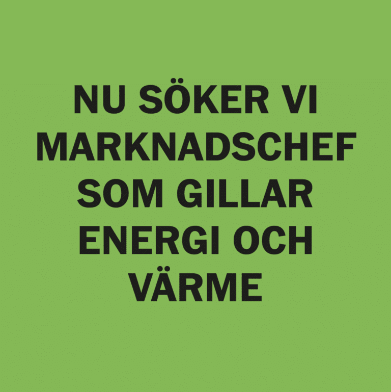 Ny marknadschef Partille Energi